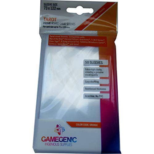 Gamegenic, Prime Tarot-Sized Sleeves, Sleeve Color Code: Orange von Gamegenic