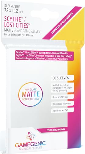 Gamegenic, Matte Scythe/Lost Cities Sleeves, Sleeve Color Code: Magenta von Gamegenic