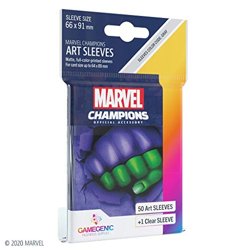 Gamegenic, Marvel Champions Sleeves - She-Hulk, Sleeve Color Code: Gray von Gamegenic