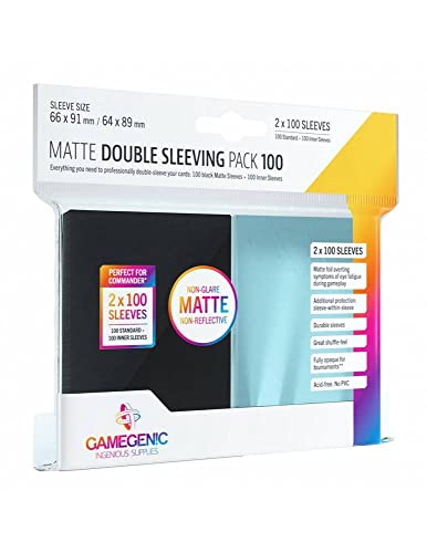 Gamegenic , MATTE Double Sleeving Pack 100 von Gamegenic