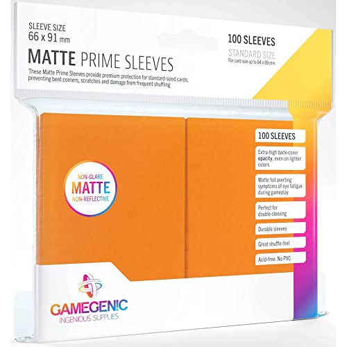 Gamegenic, Matte Prime Sleeves Orange, Sleeve Color Code: Gray von Gamegenic