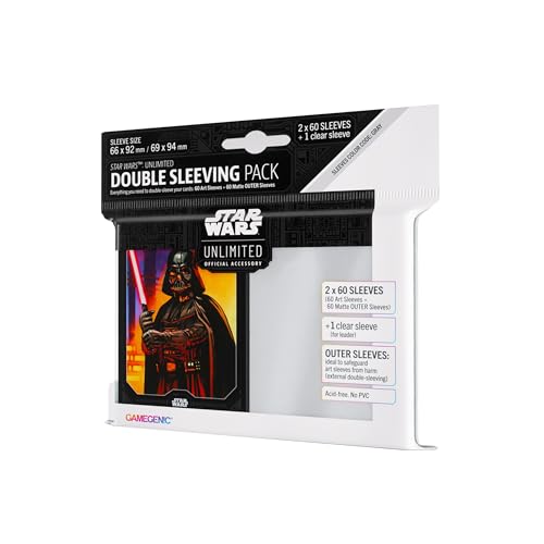 Gamegenic, Star Wars: Unlimited Art Sleeves Double Sleeving Pack – Darth Vader Gamegenic, Star Wars: Unlimited Art Sleeves Double Sleeving Pack – Darth Vader von Gamegenic