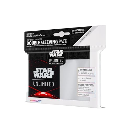 Gamegenic, Star Wars: Unlimited Art Sleeves Double Sleeving Pack – Space Red Gamegenic, Star Wars: Unlimited Art Sleeves Double Sleeving Pack – Space Red von Gamegenic
