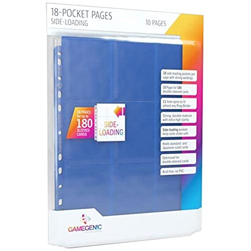 Gamegenic, Sideloading 18-Pocket Pages, 10 Stück pro Packung, Blue Gamegenic, Sideloading 18-Pocket Pages, 10 Stück pro Packung, Blue von Gamegenic