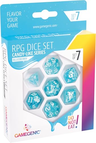Gamegenic, Candy-Like Series - Blueberry - RPG Dice Set von Gamegenic