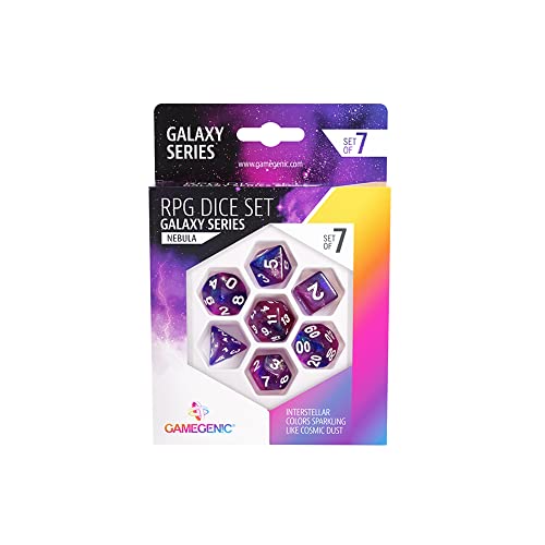 Gamegenic , Galaxy Series - Nebula - RPG Dice Set von Gamegenic