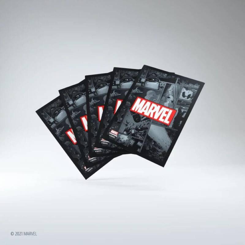 'Marvel Champions Art Sleeves - Marvel Black (50 Sleeves)' von Gamegenic