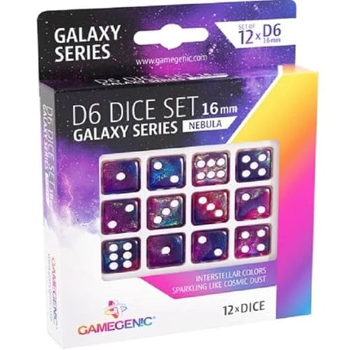 Gamegenic, Galaxy Series - Nebula - D6 Dice Set 16 mm von Asmodee