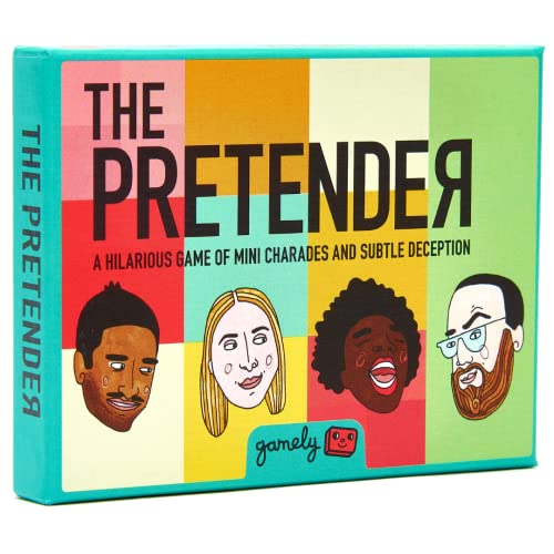 Der Pretender: Das Spiel im Taschenformat aus subtilen Signalen, geschicktem Rätselraten und kunstvollem Bluffing. Lustiges Sozialabzugsspiel für Erwachsene, Jugendliche und Familien. von Gamely