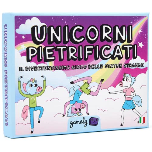 Unicorni Pietrificati- Das lustige Party-Spiel im Taschenformat, das die ganze Familie mit lachhaften Posen auf Trab bringt. [Italienisch] von Gamely