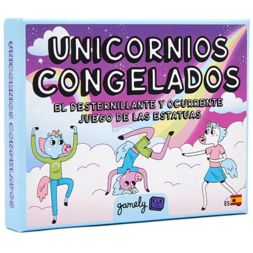 Unicornios congelados: Das lustige Party-Spiel im Taschenformat, das die ganze Familie mit lachhaften Posen auf Trab bringt. [Spanisch] von Gamely