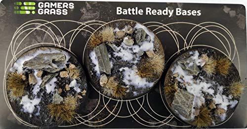 Battle Ready Bases Gamers Grass Winter Bases Round 50mm (x8) GGB-WR50 von Gamers Grass