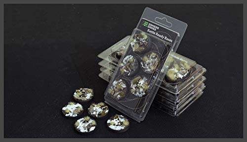 Gamers Grass Battle Ready Bases: Winter Bases, Round 40mm (x5) GGB-WR40 von Gamers Grass