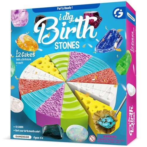 Gamerside Ausgrabungsset für Kinder ab 7 Jahren, Edelsteine und Mineralien Ausgraben Set mit 12 Steine, Spielzeug Geologie Archäologie ab 6 7 8 Jahren, Geschenk für Kinder Jungen und Mädchen Gamerside Ausgrabungsset für Kinder ab 7 Jahren, Edelsteine und Mineralien Ausgraben Set mit 12 Steine, Spielzeug Geologie Archäologie ab 6 7 8 Jahren, Geschenk für Kinder Jungen und Mädchen von Gamerside