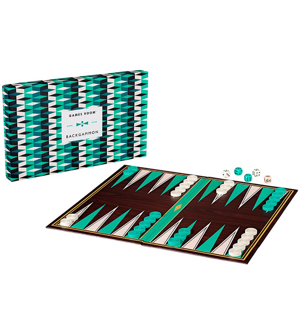 Games Room Brettspiele - Backgammon - Games Room - One Size - Brettspiele von Games Room
