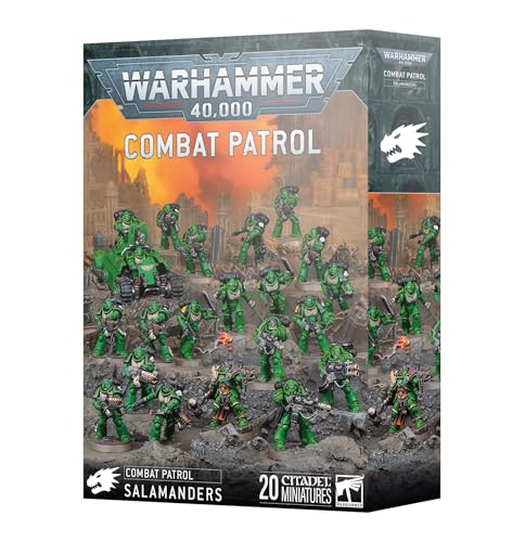 Adrax Agatone Combat Patrol Box - Salamanders Strike Force with Assault Fürsprecher, Infernus Marines, Eradicators & Invader ATV (Warhammer 40.000) von Games Workshop