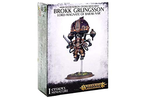 Games Workshop 99120205023" Brokk Grungsson Lord-Magnate Barak-NAR Kunststoff-Set, Schwarz von Warhammer Age of Sigmar