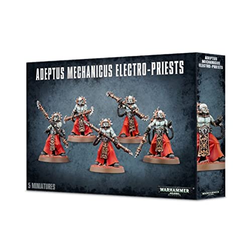 Games Workshop 99120116009 Warhammer 40.000 40K Adeptus Mechanicus Fulgurite Electro-Priests (59-15), Black von GAMES WORKSHOP