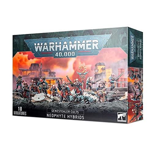GAMES WORKSHOP 251,765,097,190.2 cm Warhammer 40.000 Gene Stealer Cults Neophyte Hybrids Actionfigur, schwarz GAMES WORKSHOP 251,765,097,190.2 cm Warhammer 40.000 Gene Stealer Cults Neophyte Hybrids Actionfigur, schwarz von GAMES WORKSHOP