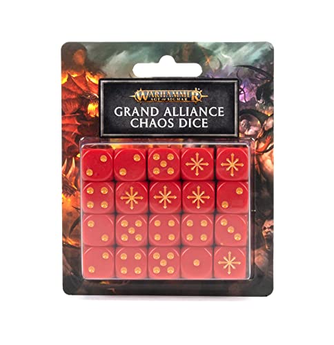 Games Workshop - Age of Sigmar: Grand Alliance Chaos Würfel-Set von Warhammer