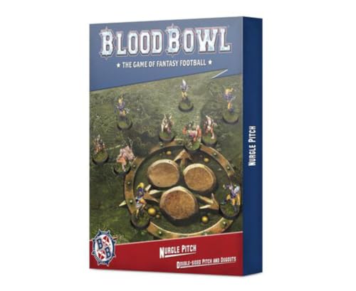 Games Workshop Brettspiel Blood Bowl Nurgle Pitch und Dugouts Spielfeld 200-55, für 2 Spieler ab 12 Jahren von Games Workshop