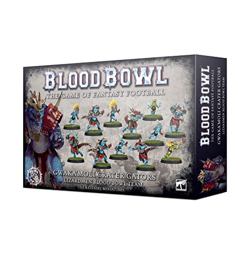 Games Workshop - Blutschale: Lizardmen Team - Gwaka'moli Crater Gators, Schwarz Games Workshop - Blutschale: Lizardmen Team - Gwaka'moli Crater Gators, Schwarz von Games Workshop
