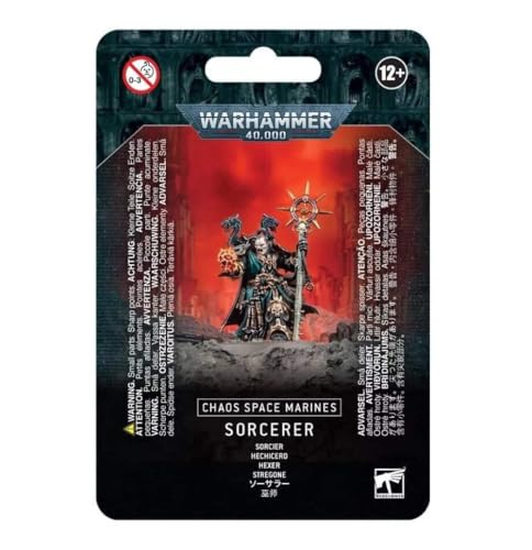 Games Workshop - Warhammer 40.000 - Chaos Space Marines Sorcerer, Schwarz von Games Workshop