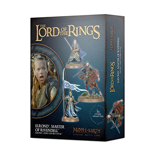 Games Workshop - Middle Earth Strategy Battle Game: The Lord of The Rings - Elrond Master of Rivendell, Schwarz Games Workshop - Middle Earth Strategy Battle Game: The Lord of The Rings - Elrond Master of Rivendell, Schwarz von Games Workshop