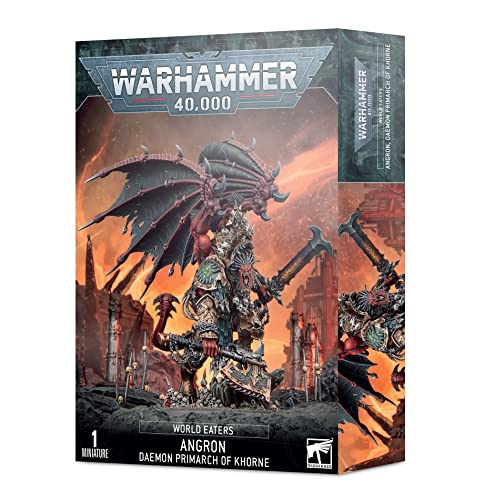 Warhammer 40k - Space Marine du Chaos World Eaters Angron, Primarque Demon de Khorne von Games Workshop