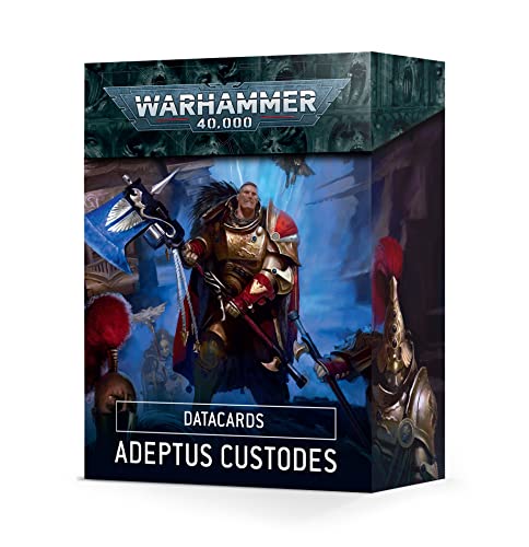 Games Workshop - Warhammer 40.000 - DATACARDS: Adeptus Custodes (9. Auflage - 2022) von Games Workshop