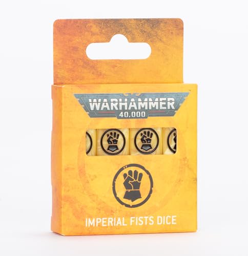 Games Workshop Warhammer 40.000 – Imperial Fists Würfel-Set von Games Workshop