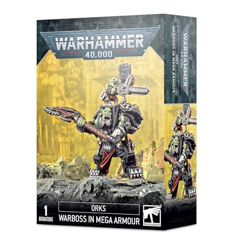 Games Workshop - Warhammer 40.000 - Orks: Ork Warboss in Mega Armour, Schwarz Games Workshop - Warhammer 40.000 - Orks: Ork Warboss in Mega Armour, Schwarz von Games Workshop