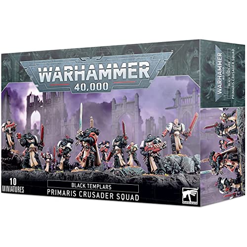 Games Workshop - Warhammer 40.000 - Schwarze Templer: Primaris Kreuzritter Kader, Schwarz Games Workshop - Warhammer 40.000 - Schwarze Templer: Primaris Kreuzritter Kader, Schwarz von Games Workshop