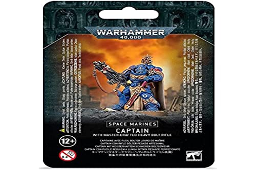 Games Workshop - Warhammer 40.000 - Space Marines Captain mit Master-Crafted Bolt Gewehr, Schwarz Games Workshop - Warhammer 40.000 - Space Marines Captain mit Master-Crafted Bolt Gewehr, Schwarz von Games Workshop