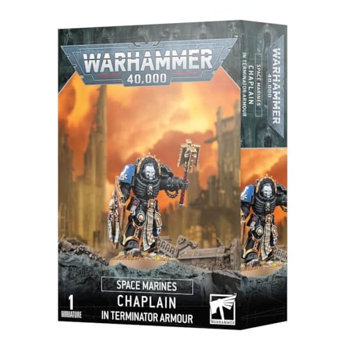 Games Workshop - Warhammer 40.000 - Space Marines: Chaplain In Terminator Armour (Edition 2023) von Games Workshop