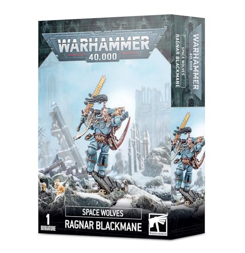 Games Workshop - Warhammer 40.000 - Space Wolves: Ragnar Blackmane, Schwarz Games Workshop - Warhammer 40.000 - Space Wolves: Ragnar Blackmane, Schwarz von Games Workshop
