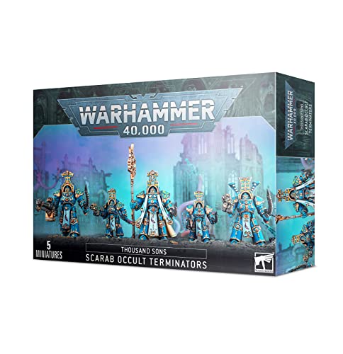 Games Workshop 99120102066" Thousand Sons Scarab Okkult-Terminatoren, Rot Games Workshop 99120102066" Thousand Sons Scarab Okkult-Terminatoren, Rot von Games Workshop