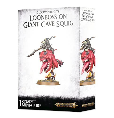 Games Workshop - Warhammer - Age of Sigmar - Gloomspite Gitz: Loonboss On Giant Cave Squig von Games Workshop