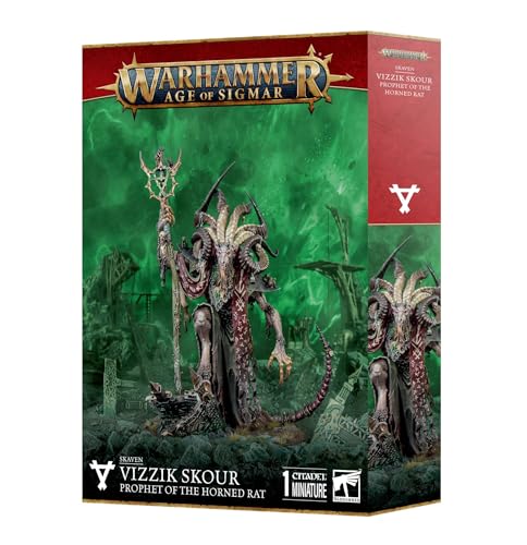 Games Workshop - Warhammer - Age of Sigmar - Skaven: Vizzik Skour Prophet der gehörnten Ratte Games Workshop - Warhammer - Age of Sigmar - Skaven: Vizzik Skour Prophet der gehörnten Ratte von Games Workshop