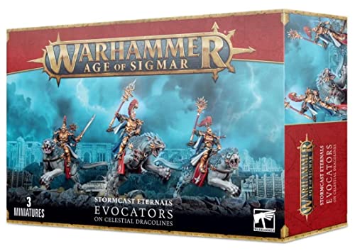Games Workshop - Warhammer - Age of Sigmar - Stormcast Eternals: Evocators On Celestial Dracolines, Schwärzen Games Workshop - Warhammer - Age of Sigmar - Stormcast Eternals: Evocators On Celestial Dracolines, Schwärzen von Games Workshop