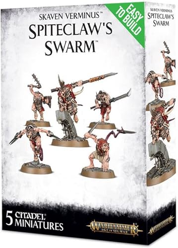 Games Workshop - Warhammer AoS: Skavens Spiteclaw Skaven Ungeziefer Miniatur-Wargame für Erwachsene ab 144 Jahren Games Workshop - Warhammer AoS: Skavens Spiteclaw Skaven Ungeziefer Miniatur-Wargame für Erwachsene ab 144 Jahren von Games Workshop
