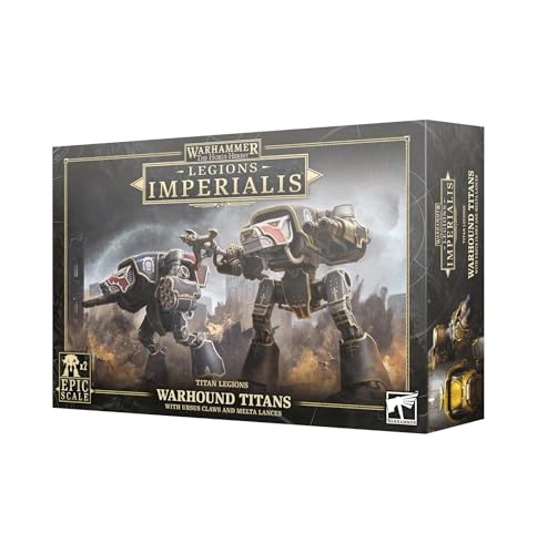Warhammer Games Workshop Legions Imperialis Warhound Titans mit Ursus Claws und Meta Lancer [Epische Skala] von Warhammer