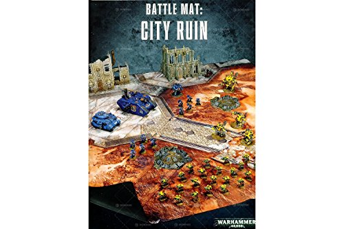 Games Workshop: City Ruin Battle Mat, Neopren, 48x48 Zoll, für Warhammer 40.000, ab 36 Jahren, Tabletop Gaming Accessory von Games Workshop