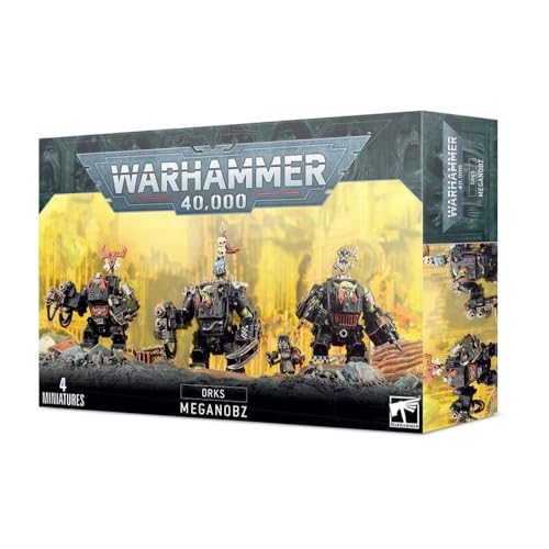 Games Workshop 251,765,061,708.9 cm Warhammer 40K Ork Meganobz Actionfigur, schwarz von Games Workshop