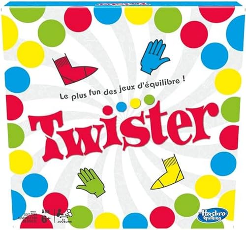 Twister – Gesellschaftsspiel, Spaß mit Balance, französische Version von Hasbro Gaming
