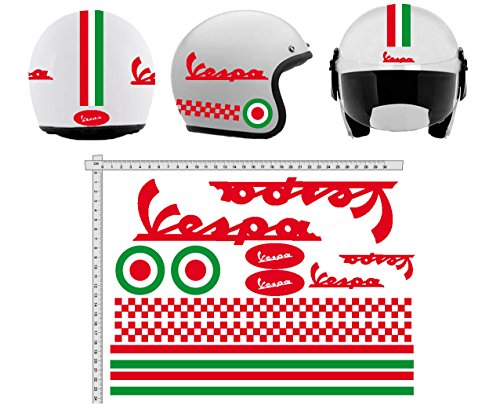 Aufkleber Helmet CASCO Kit VESPA ROSSO ROT ITALIA Helm VINY POLISHED Aufkleber Helmet CASCO Kit VESPA ROSSO ROT ITALIA Helm VINY POLISHED von GamesMonkey
