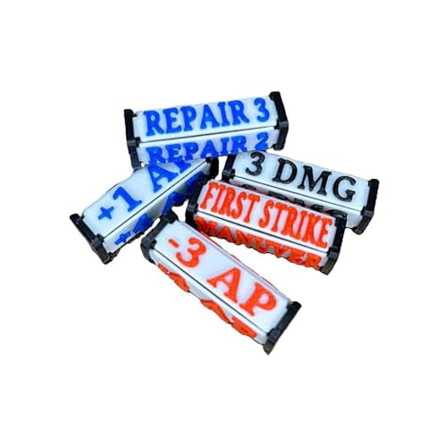 Gametokenz TCG, Effektwürfel, AP Counter, First Strike, Breach, Blocker, Repair, Damage Counter, Gundam Card Game, Stil: Schwarz/Weiß, 5 STK Gametokenz TCG, Effektwürfel, AP Counter, First Strike, Breach, Blocker, Repair, Damage Counter, Gundam Card Game, Stil: Schwarz/Weiß, 5 STK von Gametokenz