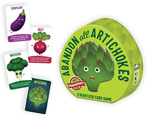 Gamewright , Abandon All Artichokes, Card Game, Ages 10+, 2 to 4 Players, 20 mins Minutes Playing Time, 12.07 x 14.61 x 3.81 cm von Gamewright