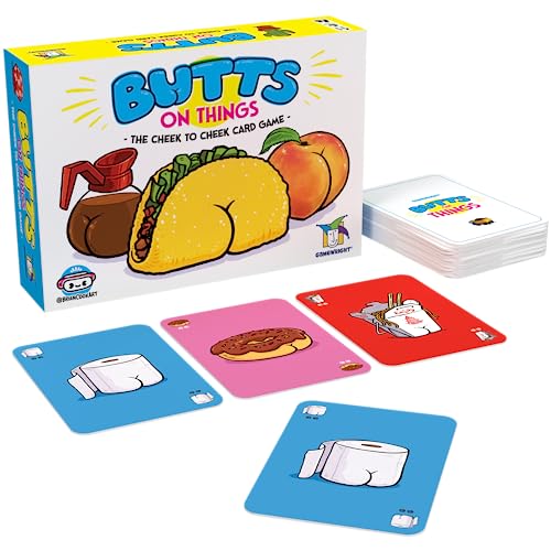 Gamewright - Butts On Things - Spielkartenspiel - Für Kinder ab 8 Jahren - Perfekt für Familienspielabende von Gamewright