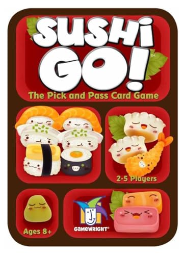 Asmodée Gamewright, Sushi Go Game, Card Game, Ages 8+, 2-5 Players, 15 Minutes Playing Time von Gamewright